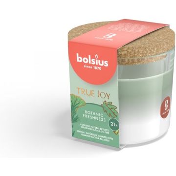 Geurglas met kurk 66/83 True Joy Botanic Freshness - Zonder palmolie - vegan wax