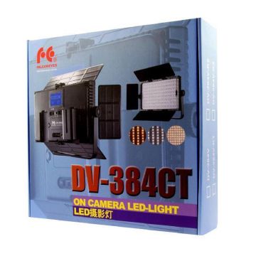 Falcon Eyes LED Lamp Set Dimbaar DV-384CT-K2 incl. Accu