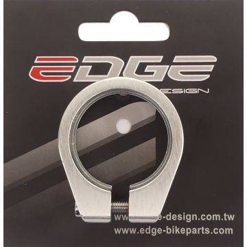 Zadelpenklem Edge ø34.9 aluminium met inbusbout - zilver