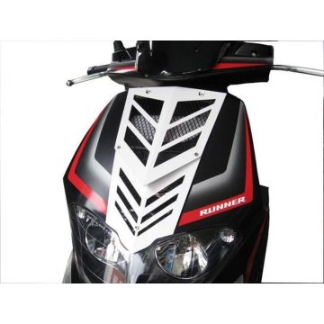 Voorfrontrooster Gilera runner Sp nieuw model aluminium Wit