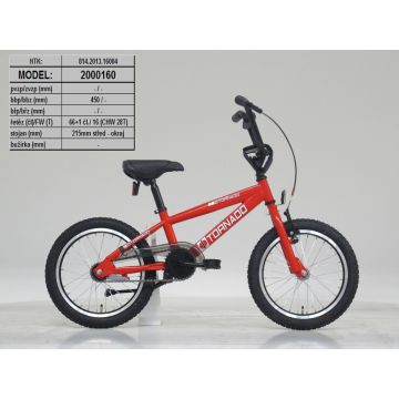 16" BMX Tornado Rood