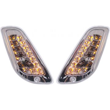 Knipperlichtset Vespa LX-50/125/150 LED Link+Rechts/Voor Clearline