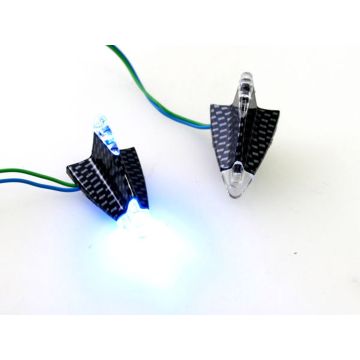 Lamp led set delta plak lamp Blauw/ huis carbon