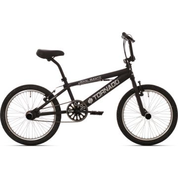 Freestyle BMX 20" Royal Bugatti - mat zwart met zwarte banden