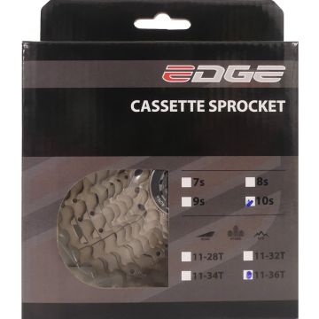 Cassette 10 speed Edge CSM6010 11-36T - zilver