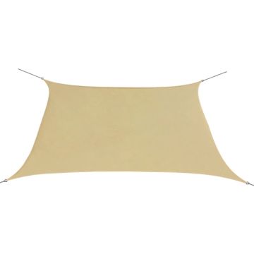 vidaXL Zonnescherm vierkant 2x2 m oxford stof beige