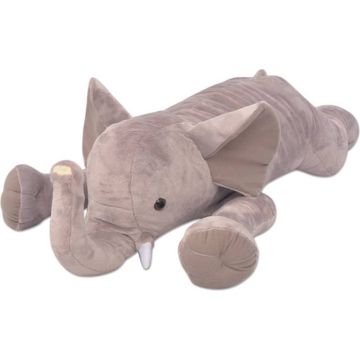 vidaXL Knuffelbeest olifant XXL 95 cm