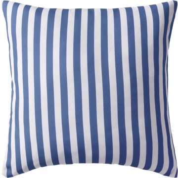 vidaXL Buitenkussens 45x45 cm gestreept marineblauw 4 st