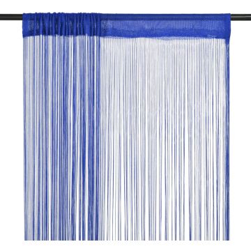 vidaXL Draadgordijnen 140x250 cm blauw 2 st