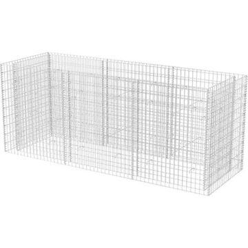 vidaXL Gabion plantenbak verhoogd 270x90x100 cm staal