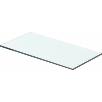 vidaXL Wandschap transparant 40x15 cm glas