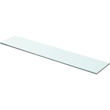 vidaXL Wandschap transparant 70x15 cm glas