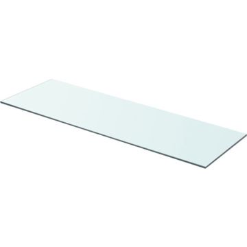 vidaXL Wandschap transparant 80x25 cm glas