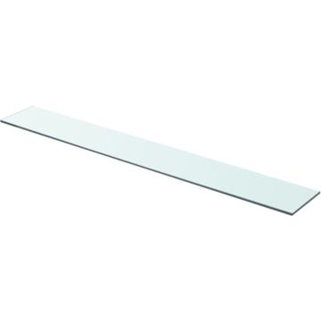 vidaXL Wandschap transparant 90x12 cm glas