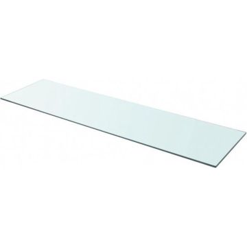 vidaXL Wandschap transparant 110x20 cm glas