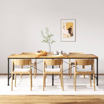 vidaXL Eettafel 240 cm massief mangohout