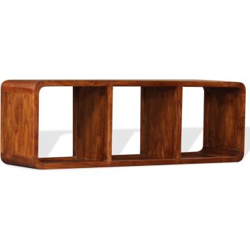 vidaXL Tv-meubel 120x30x40 cm massief hout met honingafwerking