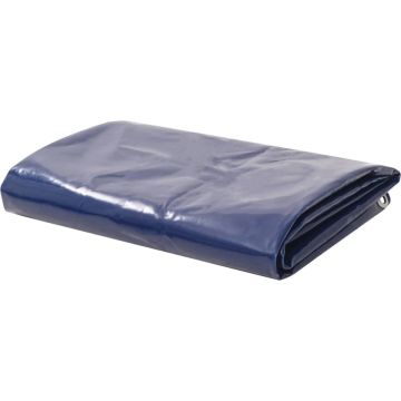 vidaXL Dekzeil 650 g/m² 4x6 m blauw