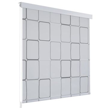 vidaXL Rolgordijn voor douche 140x240 cm vierkant