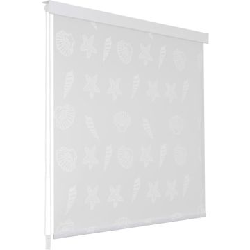 vidaXL Rolgordijn voor douche 100x240 cm zeester