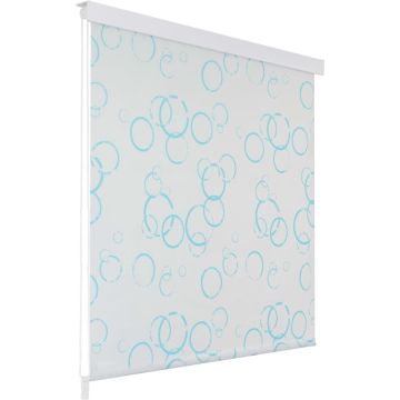 vidaXL Rolgordijn voor douche 120x240 cm bubbel