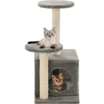 vidaXL Kattenkrabpaal met sisal krabpalen 60 cm grijs