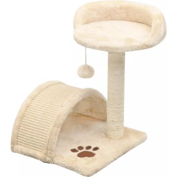 vidaXL Kattenkrabpaal met sisal krabpaal 40 cm beige en bruin