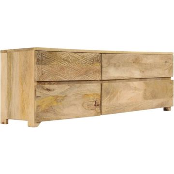 vidaXL Tv-meubel 110x30x40 cm massief mangohout