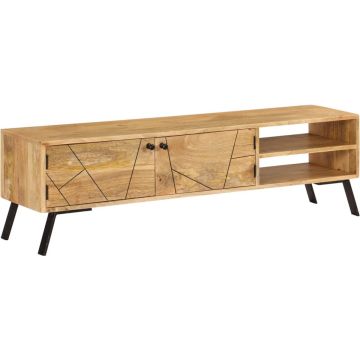 vidaXL Tv-meubel 140x30x40 cm massief mangohout