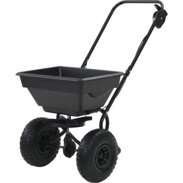 vidaXL Strooiwagen duwmodel 15 L 92x46x70 cm PVC en staal