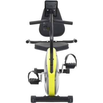 vidaXL Ligfiets hometrainer magnetisch met hartslagmeter