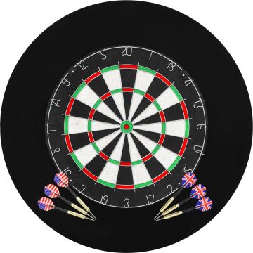 vidaXL Dartbord professioneel met 6 darts en surround sisal