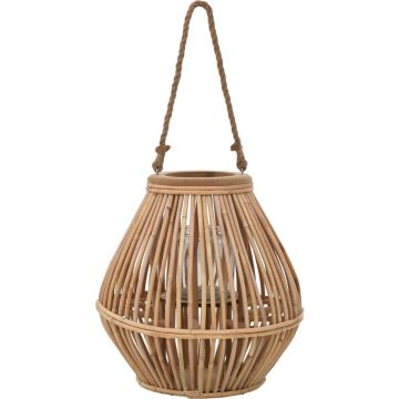 vidaXL Lantaarnhouder hangend wicker naturel