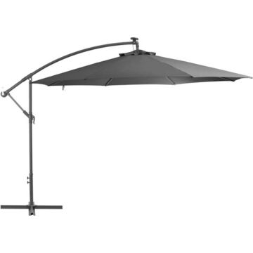 vidaXL Zweefparasol met aluminium paal 350 cm antraciet