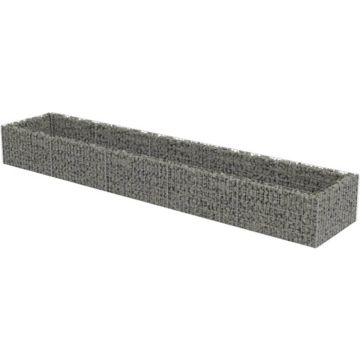 vidaXL Gabion plantenbak verhoogd 450x90x50 cm gegalvaniseerd staal