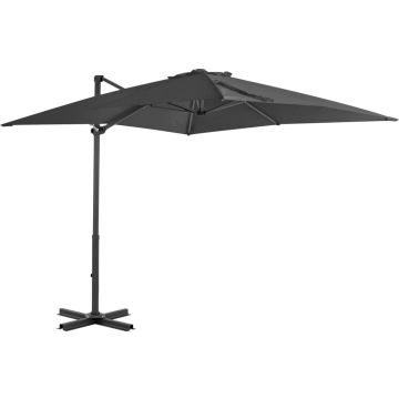 vidaXL Zweefparasol met aluminium paal 250x250 cm antraciet