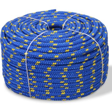 vidaXL Boot touw 6 mm 500 m polypropyleen blauw