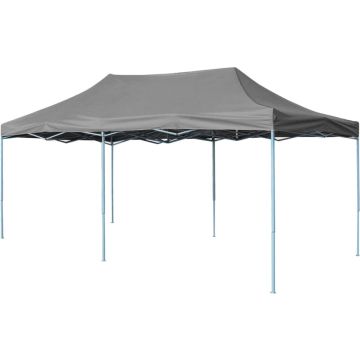 vidaXL Partytent pop-up inklapbaar 3x6 m antraciet