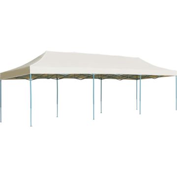 vidaXL Vouwtent pop-up 3x9 m crème