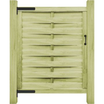 vidaXL Poort 100x125 cm groen geïmpregneerd grenenhout