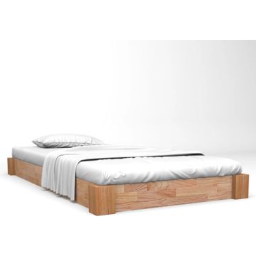 vidaXL Bedframe massief eikenhout 120x200 cm