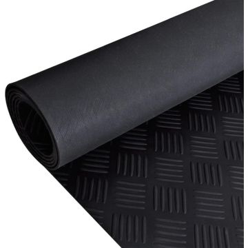 vidaXL Vloermat anti-slip 3 mm 1,5x2 m rubber ruit