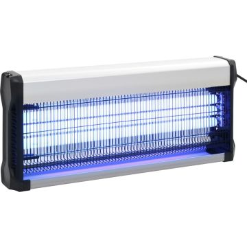 vidaXL Insectenverdelger 60 W aluminium ABS zwart