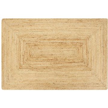 vidaXL Vloerkleed handgemaakt 120x180 cm jute naturel