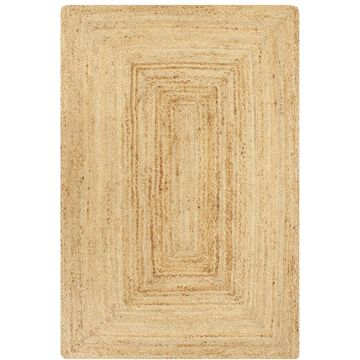 vidaXL Vloerkleed handgemaakt 160x230 cm jute naturel