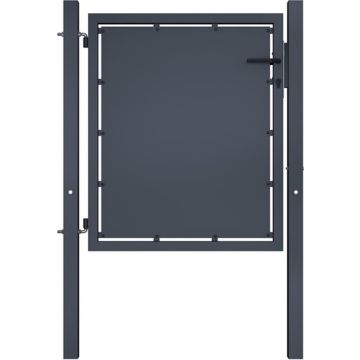 vidaXL Poort 100x75 cm staal antraciet