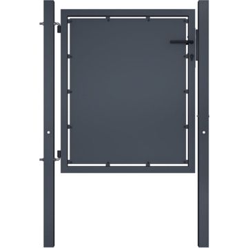 vidaXL Poort 100x100 cm staal antraciet