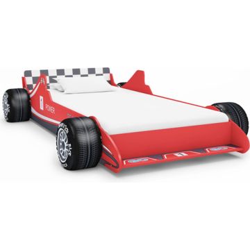 vidaXL Kinderbed raceauto rood 90x200 cm