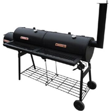 vidaXL Rookbarbecue Nevada XL zwart