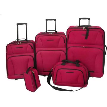 vidaXL Reisbagage set rood 5-delig